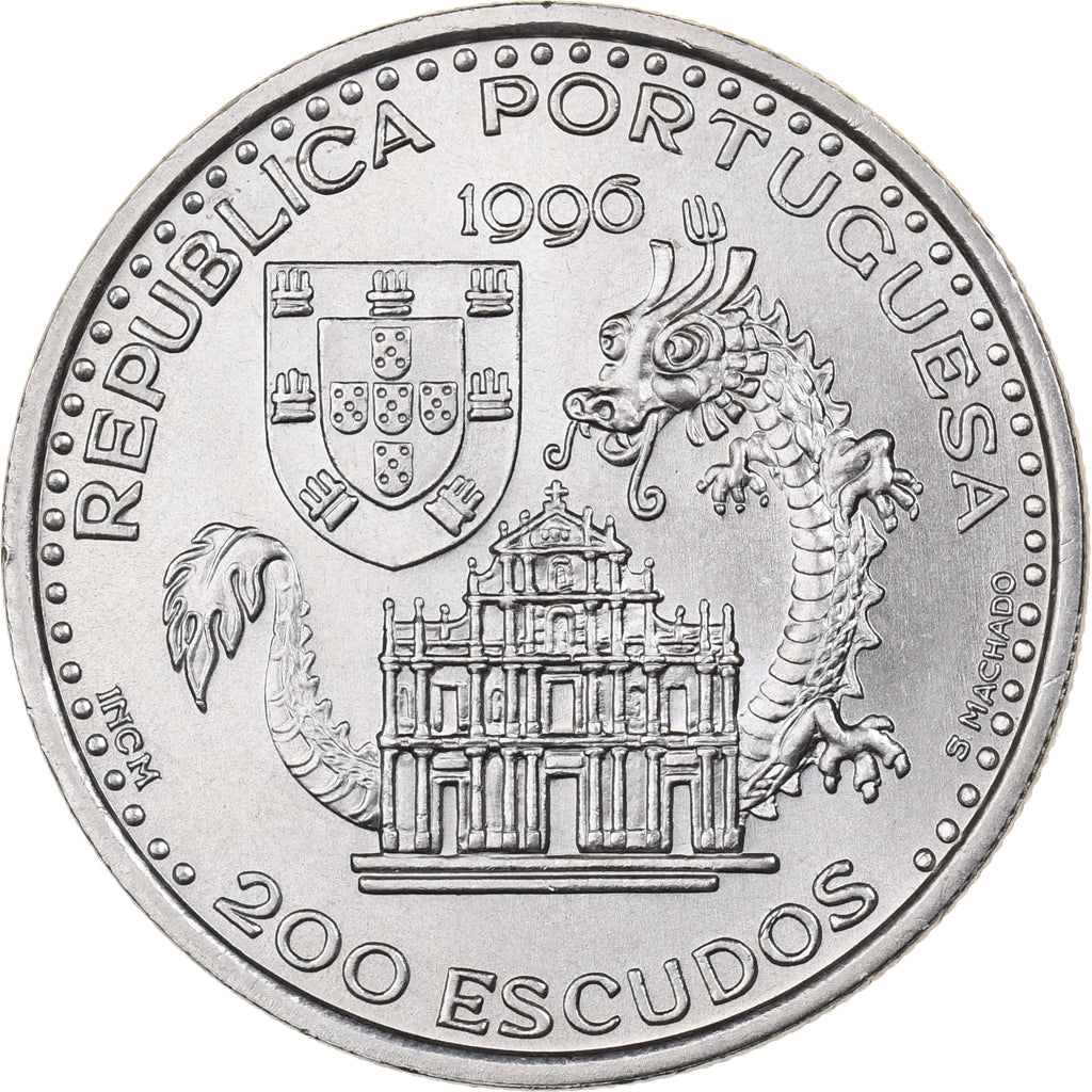 Portogallo, 200 Escudos, 1996, Rame-nichel, SPL-, KM:691