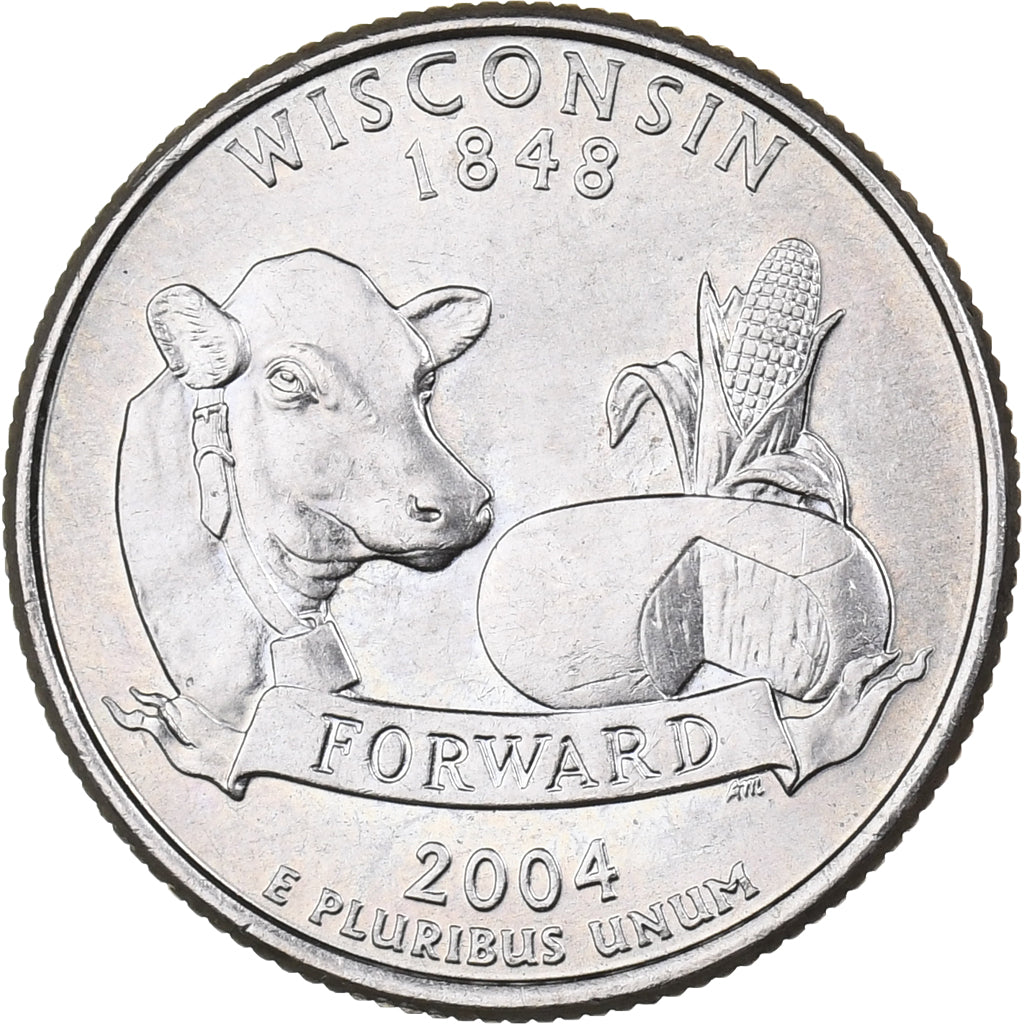 United States, Quarter, 2004, U.S. Mint, Copper-Nickel Clad Copper, MS(65-70)