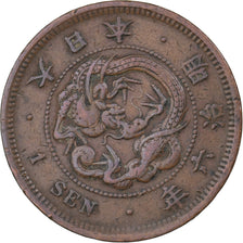 Japan, Mutsuhito, Sen, Year 6 (1873), Kupfer, SS, KM:17.1