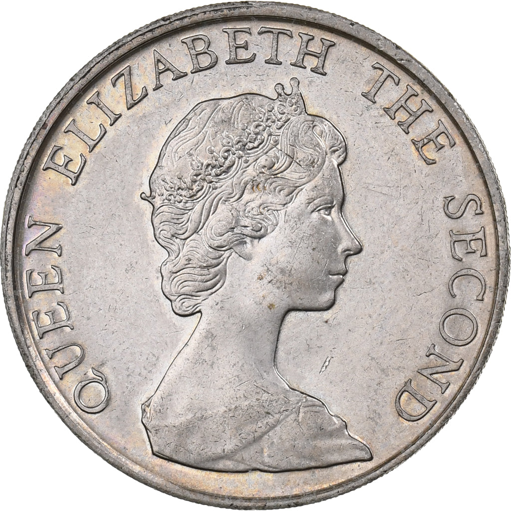 Hong Kong, Elizabeth II, 5 Dollars, 1980, Rame-nichel, SPL-, KM:46