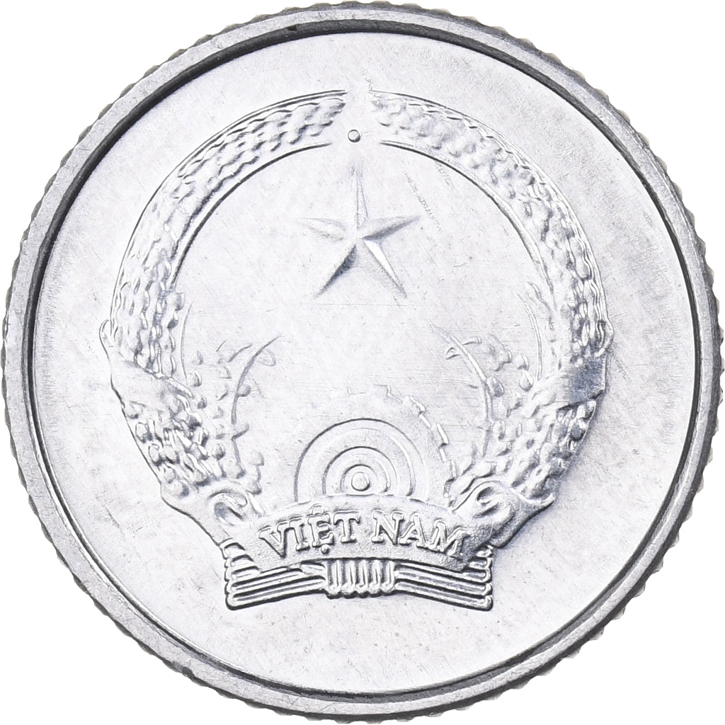 Vietnam, SOCIALIST REPUBLIC, 2 Hao, 1976, Aluminium, STGL, KM:12
