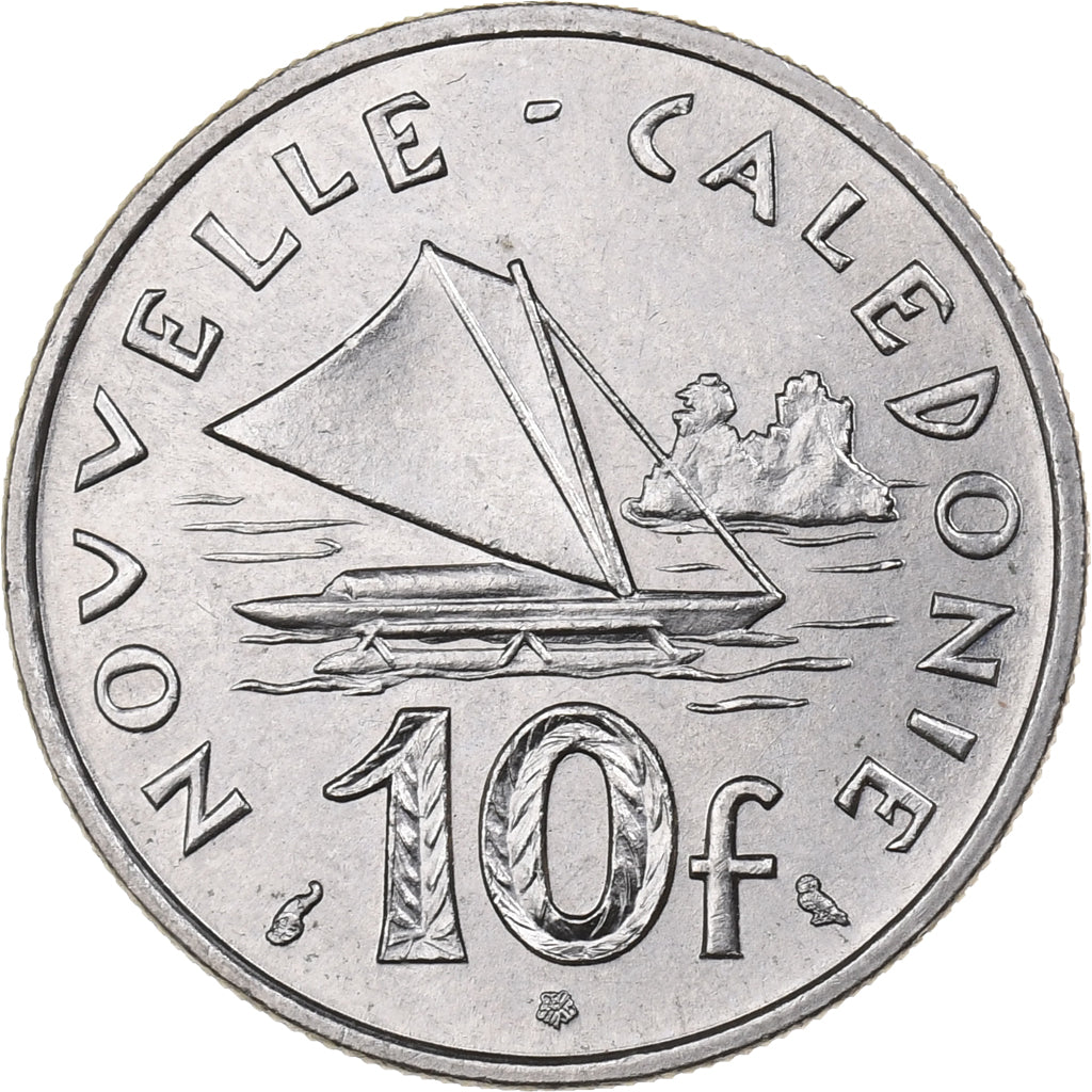 Nuova Caledonia, 10 Francs, 1972, Paris, Nichel, SPL, KM:11