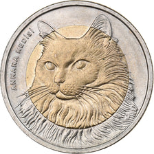 Turkije, Lira, 2010, Bi-Metallic, UNC-, KM:1279