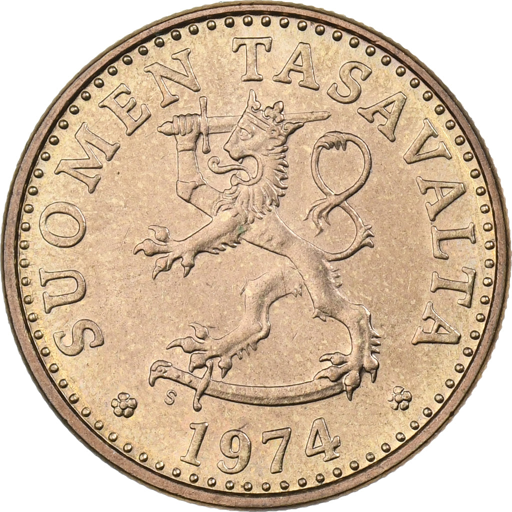 Finland, 20 Pennia, 1974, Aluminum-Bronze, FDC, KM:47