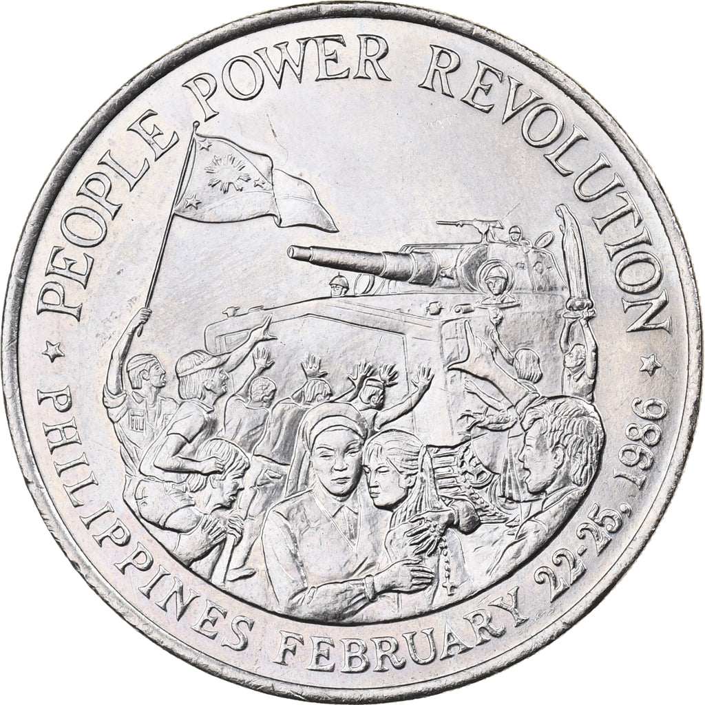 Filipinas, 10 Piso, 1988, Níquel, SC, KM:250