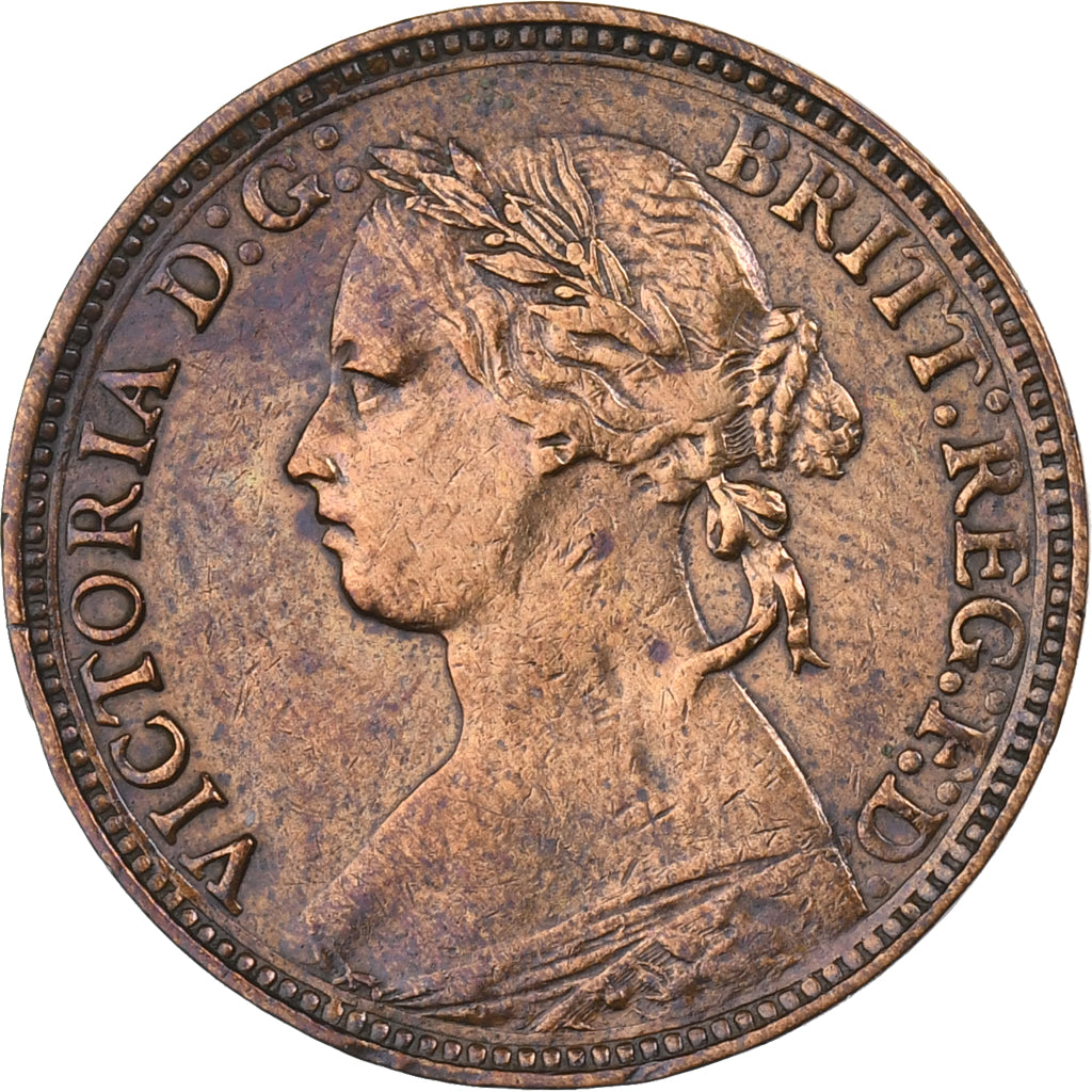 Grã-Bretanha, Victoria, Farthing, 1880, Bronze, EF(40-45), KM:753
