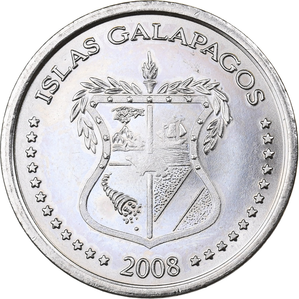 GALAPAGOS ISLANDS, 5 Centavos, 2008, Cobre - níquel, SC, KM:2