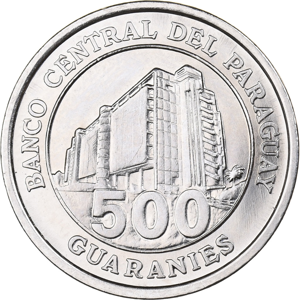 Paraguai, 500 Guaranies, 2006, Aço-Níquel, MS(63), KM:195a