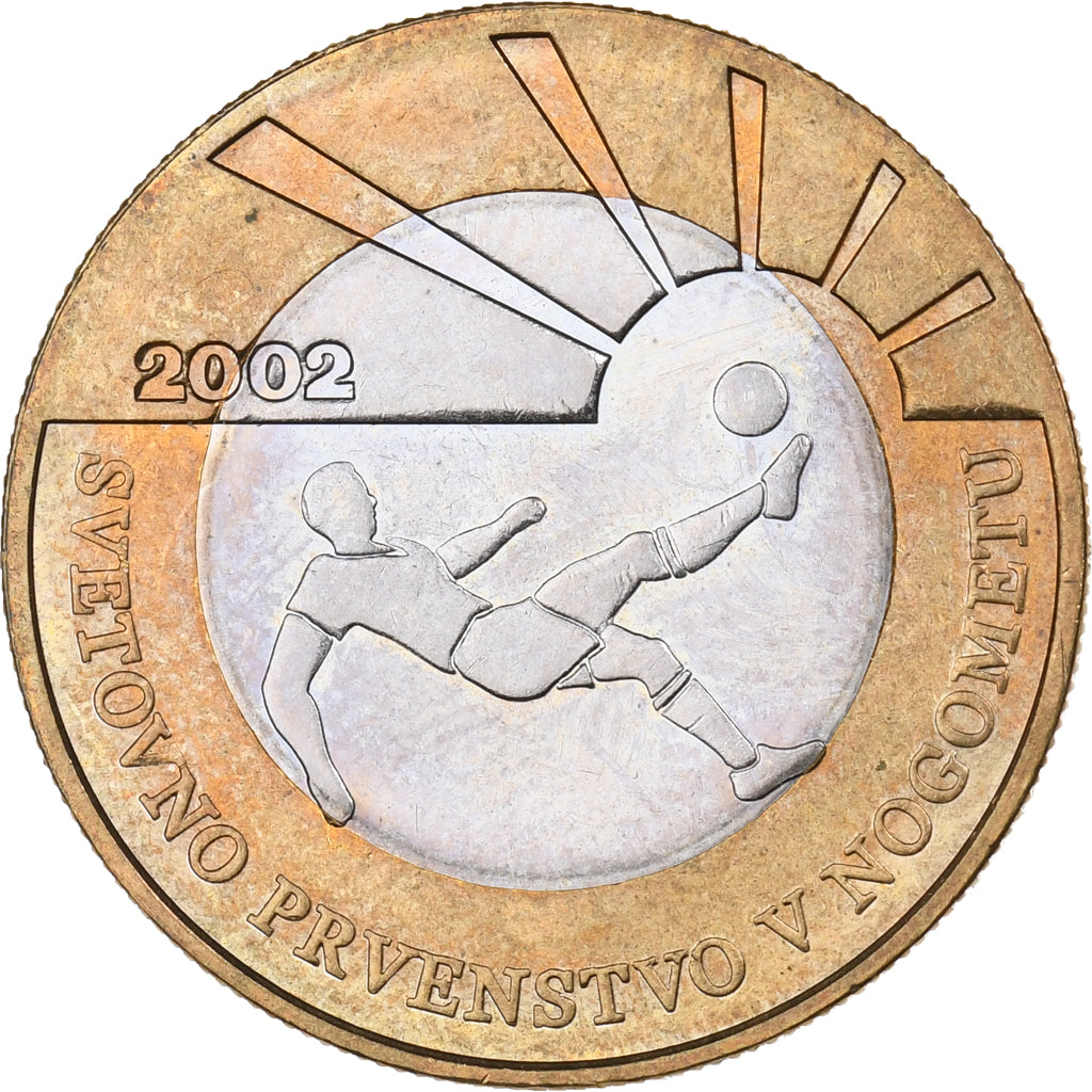 Slovenia, 500 Tolarjev, 2002, Bi-Metallic, MS(65-70), KM:45