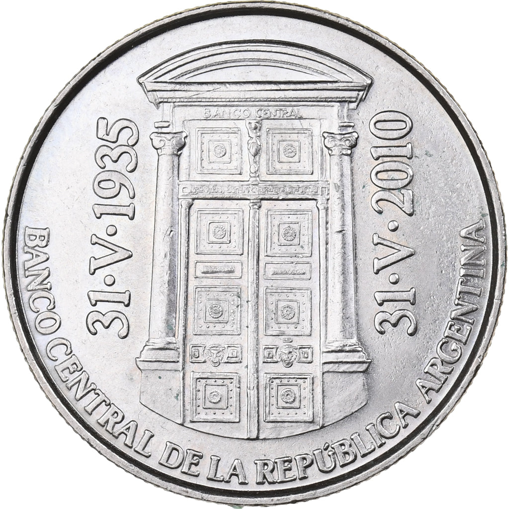 Argentina, 2 Pesos, 2010, Cobre - níquel, SC, KM:162