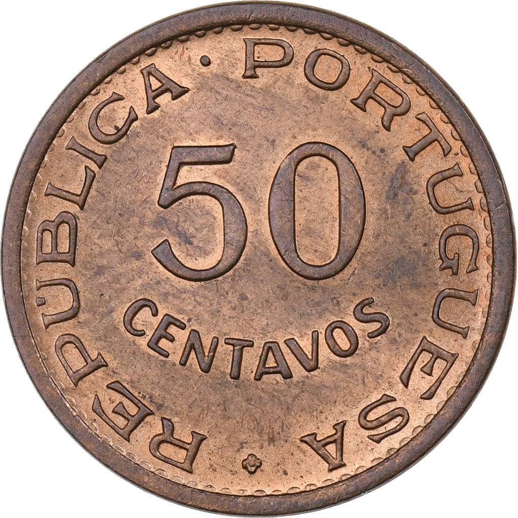 Timor, 50 Centavos, 1970, Lisbonne, Bronze, SUP, KM:18