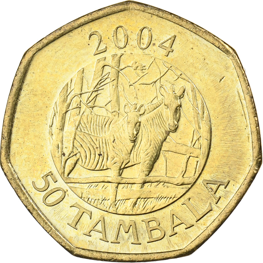 Malawi, 50 Tambala, 2004, Brass plated steel, MS(65-70), KM:66