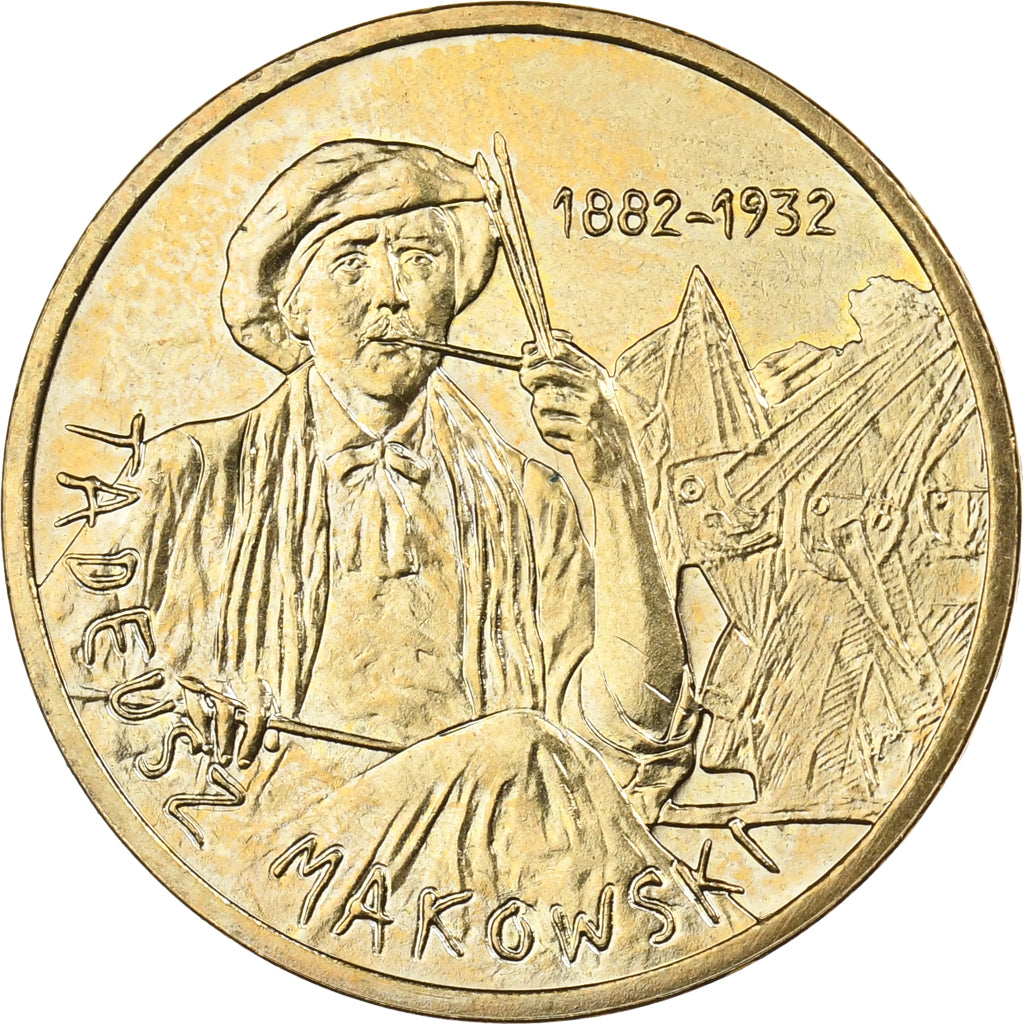 Polska, 2 Zlote, 2005, Warsaw, Mosiądz, MS(65-70), KM:541