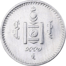 Mongólia, 50 Tugrik, 1994, Alumínio, MS(63), KM:123