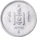 Mongólia, 50 Tugrik, 1994, Alumínio, MS(63), KM:123