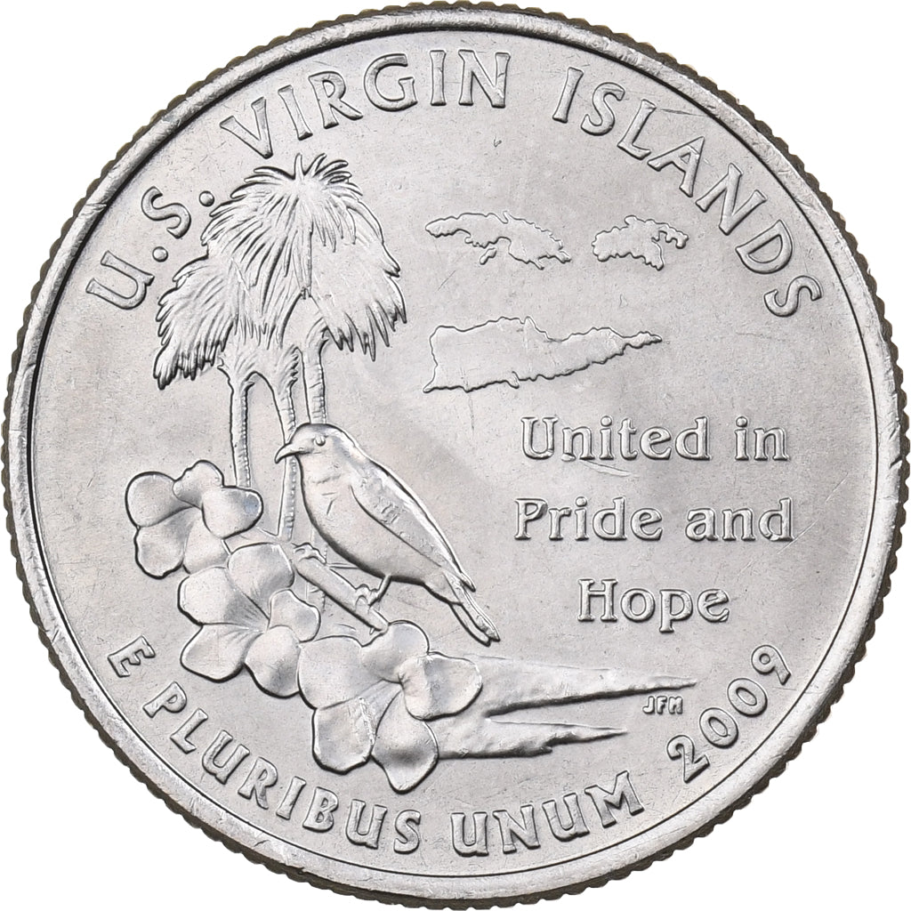 Stati Uniti, Quarter, 2009, U.S. Mint, Rame ricoperto in rame-nichel, SPL