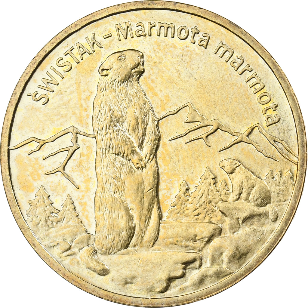 Poland, 2 Zlote, 2006, Warsaw, Brass, MS(63), KM:534