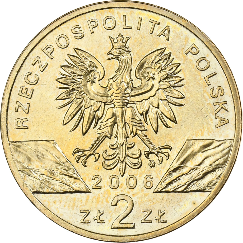 Poland, 2 Zlote, 2006, Warsaw, Brass, MS(63), KM:534