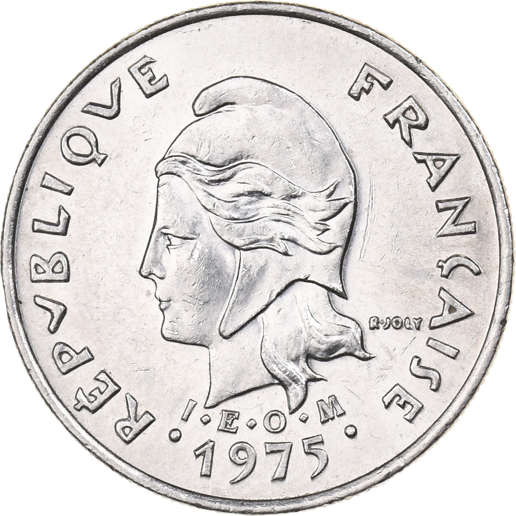 Polynésie française, 10 Francs, 1975, Paris, Nickel, TTB, KM:8