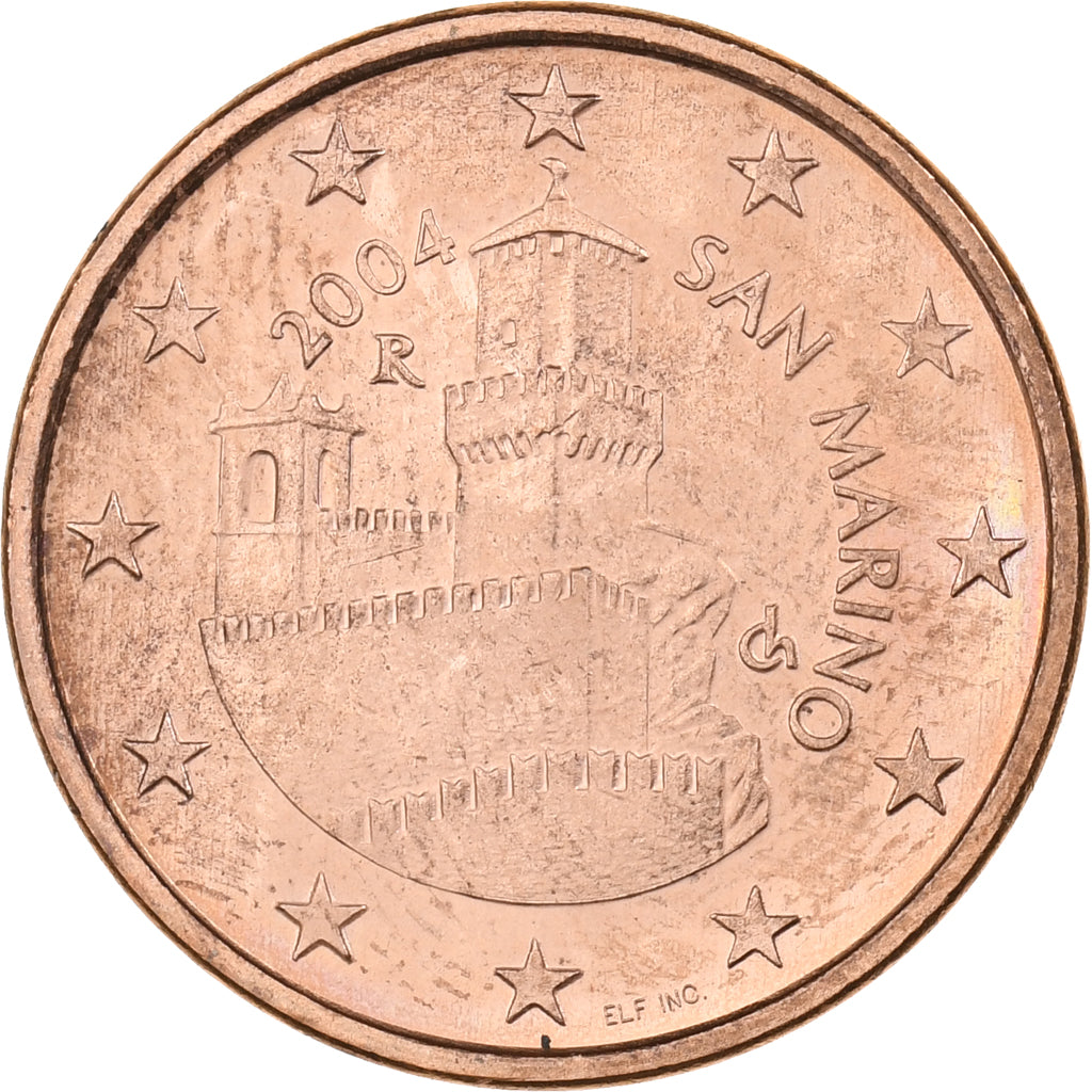 San Marino, 5 Euro Cent, 2004, Rome, Copper Plated Steel, MS(65-70), KM:442