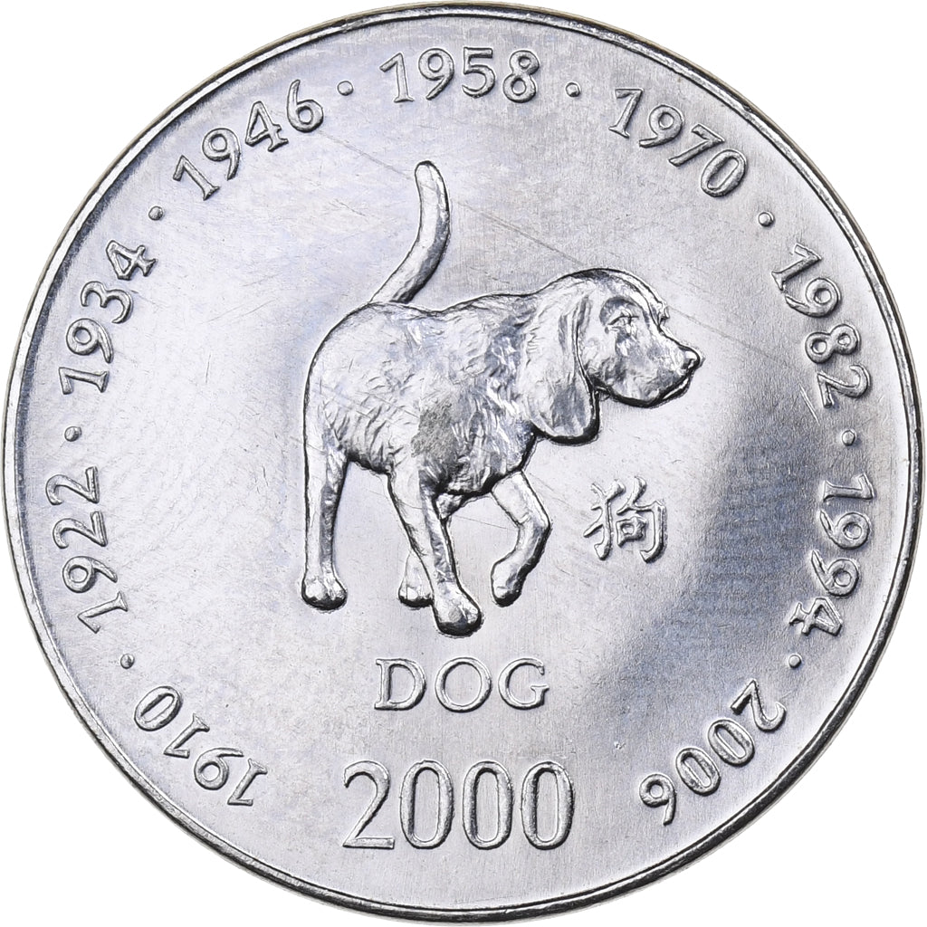 Somalia, 10 Shillings / Scellini, 2000, Nickel Clad Steel, MS(63), KM:100