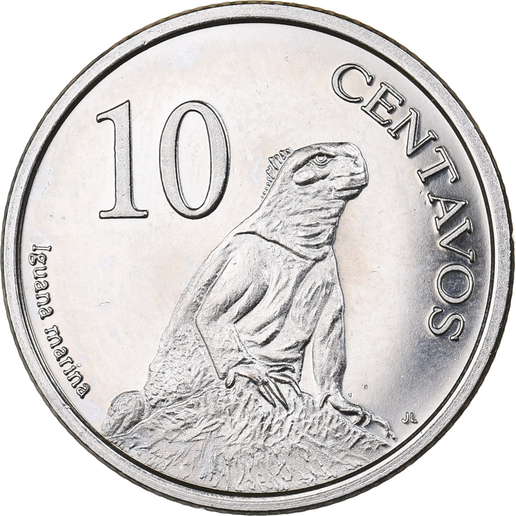 GALAPAGOS ISLANDS, 10 Centavos, 2008, Copper-nickel, MS(63), KM:3