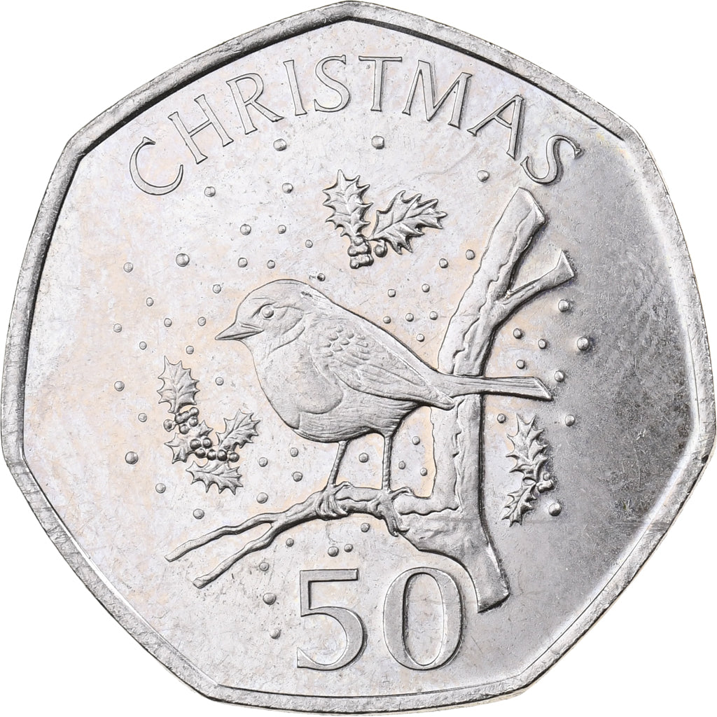 Gibraltar, Elizabeth II, 50 Pence, 2009, Copper-nickel, MS(63), KM:1071