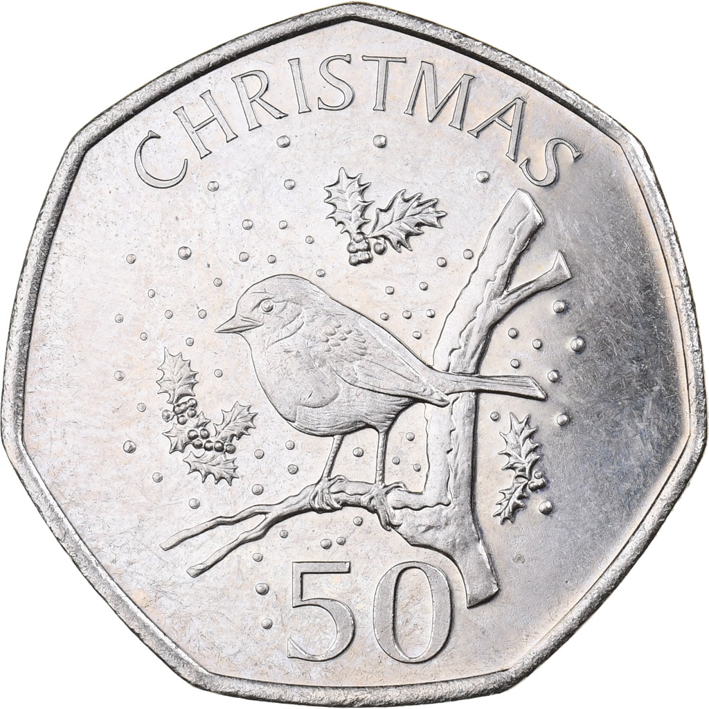 Gibraltar, Elizabeth II, 50 Pence, 2009, Copper-nickel, MS(63), KM:1071