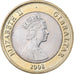Gibraltar, Elizabeth II, 2 Pounds, 2008, Bi-Metallic, MS(63), KM:1092