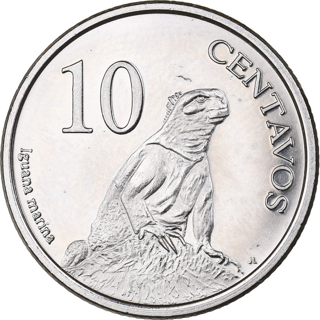 GALAPAGOS ISLANDS, 10 Centavos, 2008, Copper-nickel, MS63, KM:3