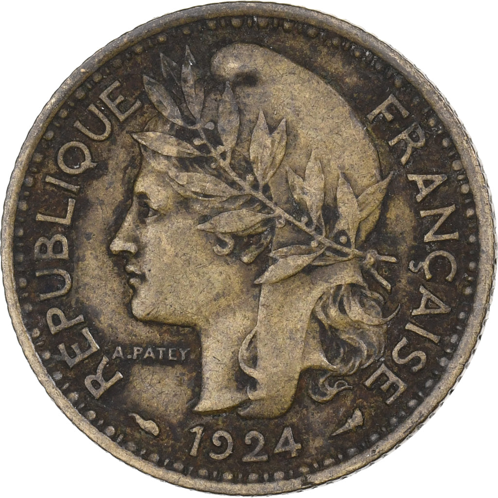 Camerún, Franc, 1924, Paris, Aluminio - bronce, EBC, KM:2