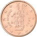 San Marino, 2 Euro Cent, 2004, Rome, Copper Plated Steel, MS(65-70), KM:441