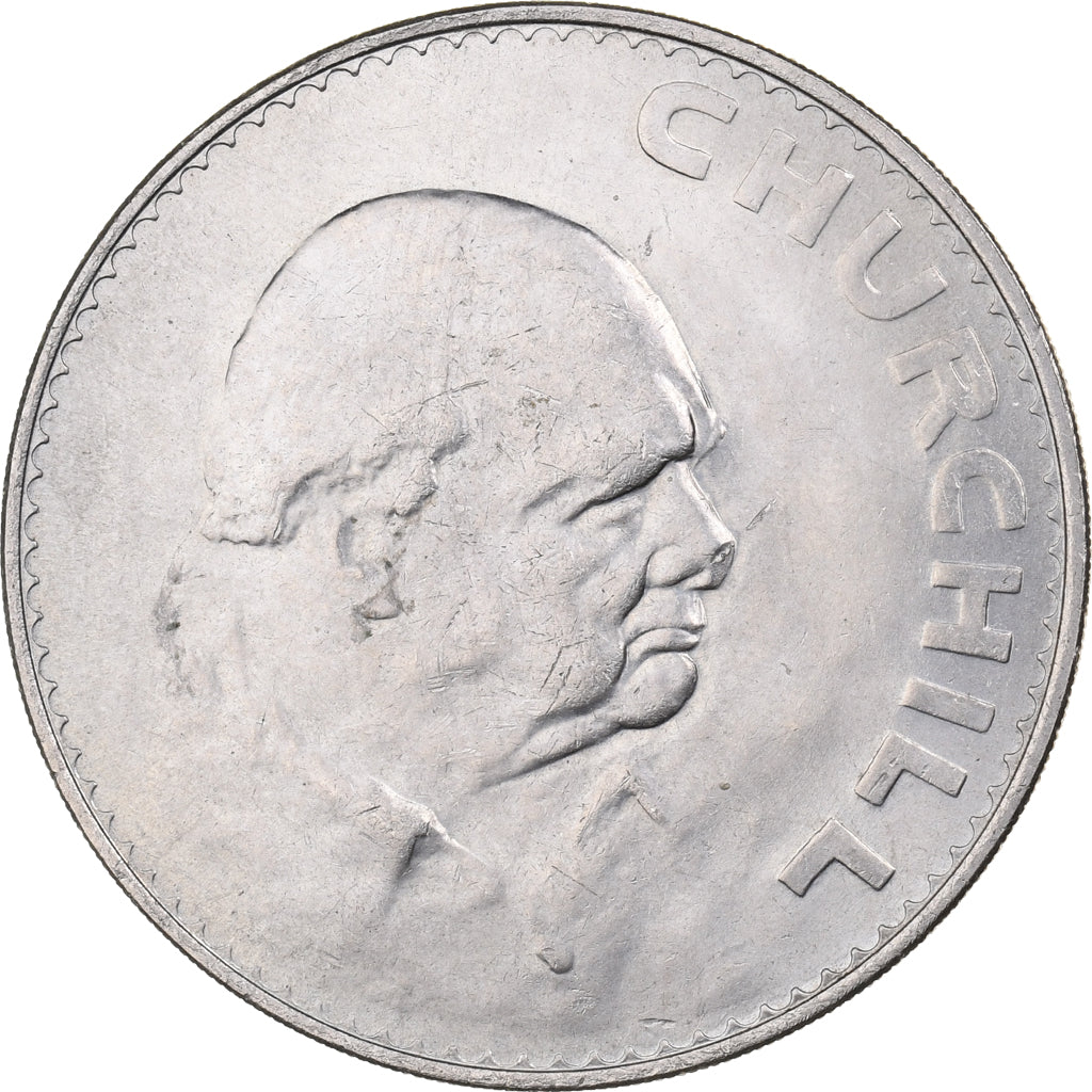 Great Britain, Elizabeth II, Crown, 1965, Copper-nickel, AU(55-58), KM:910