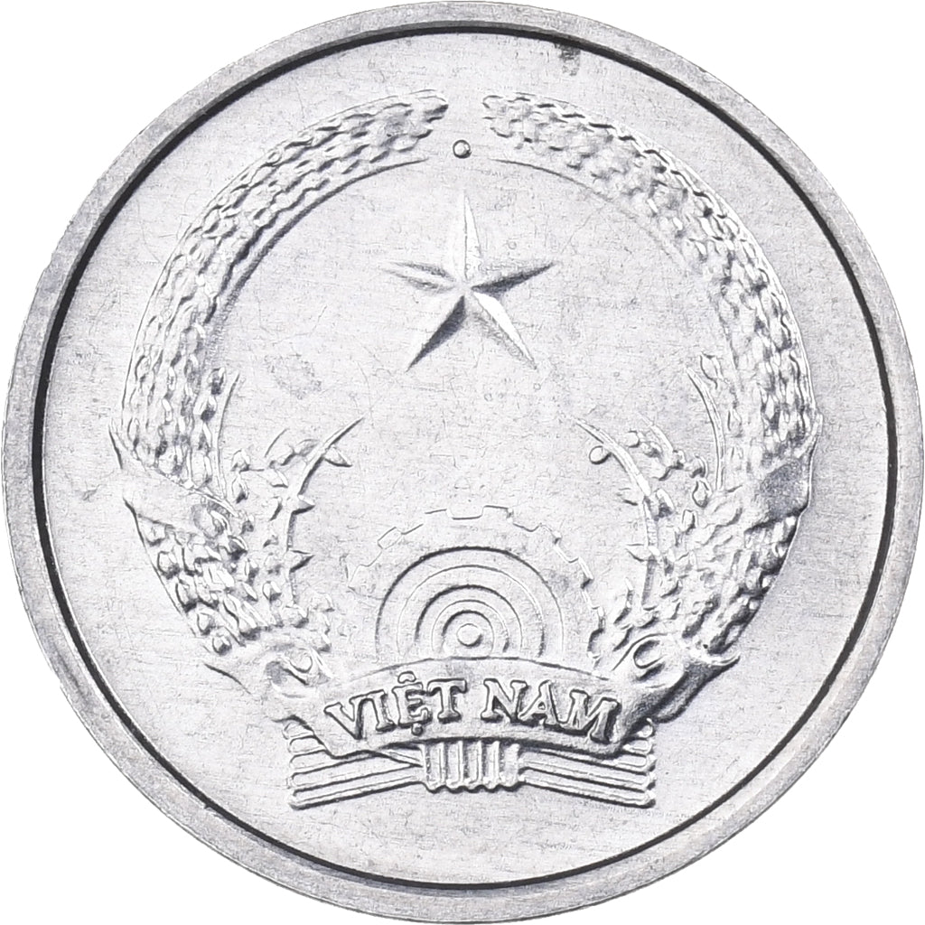 Vietnam, SOCIALIST REPUBLIC, Hao, 1976, Aluminum, AU(55-58), KM:11