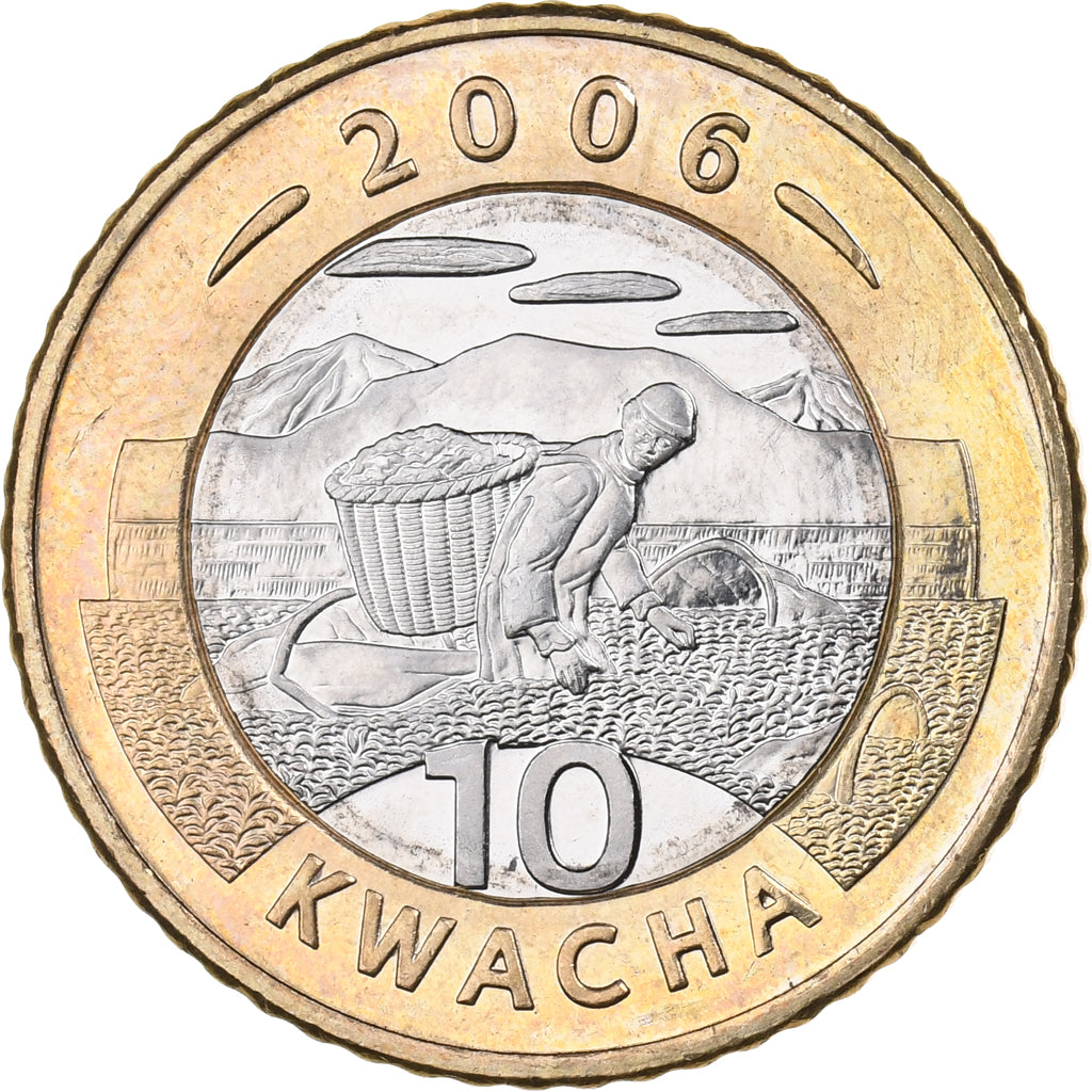 Malawi, 10 Kwacha, 2006, Bi-Metallic, MS(63), KM:58
