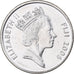 Fidji, Elizabeth II, 20 Cents, 2006, Nickel plaqué acier, SPL, KM:53a