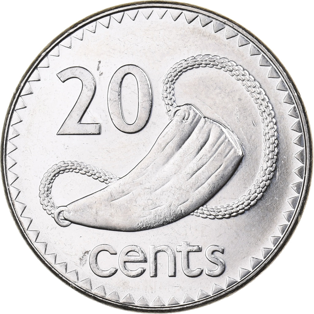 Fidji, Elizabeth II, 20 Cents, 2006, Nickel plaqué acier, SPL, KM:53a