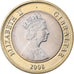 Gibraltar, Elizabeth II, 2 Pounds, 2008, Bi-Metallic, MS(63), KM:1092