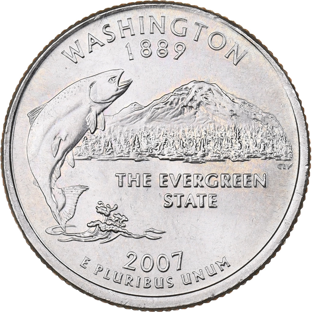 Vereinigte Staaten, Quarter, 2007, U.S. Mint, Copper-Nickel Clad Copper, UNZ