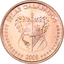 GALAPAGOS ISLANDS, 1 Centavo, 2008, Copper Plated Steel, MS(63), KM:1