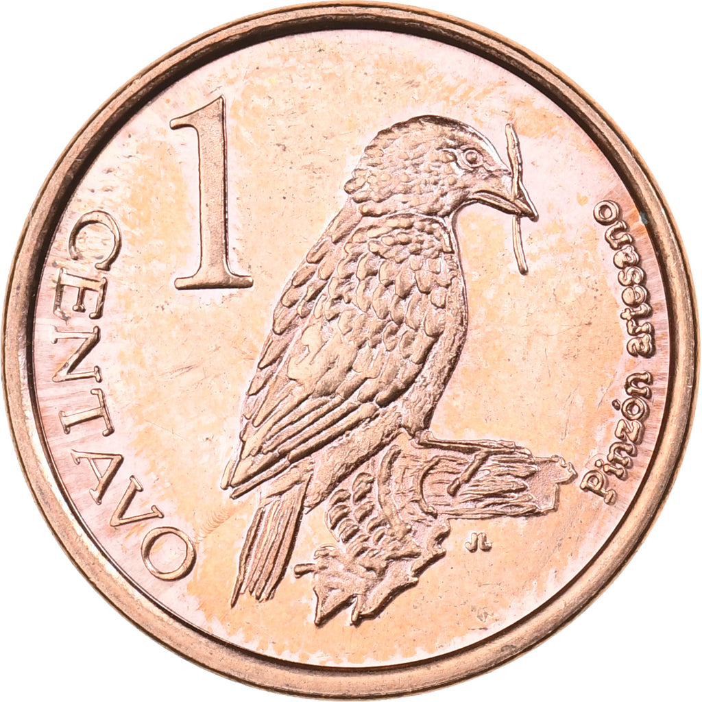 GALAPAGOS ISLANDS, 1 Centavo, 2008, Copper Plated Steel, MS(63), KM:1