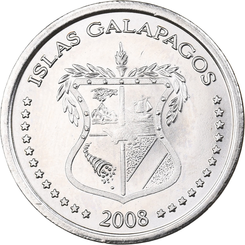 GALAPAGOS ISLANDS, 5 Centavos, 2008, Rame-nichel, SPL, KM:2