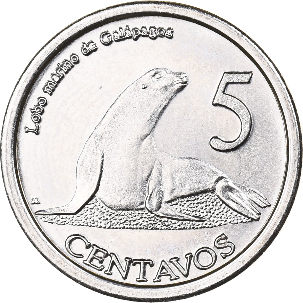 GALAPAGOS ISLANDS, 5 Centavos, 2008, Rame-nichel, SPL, KM:2