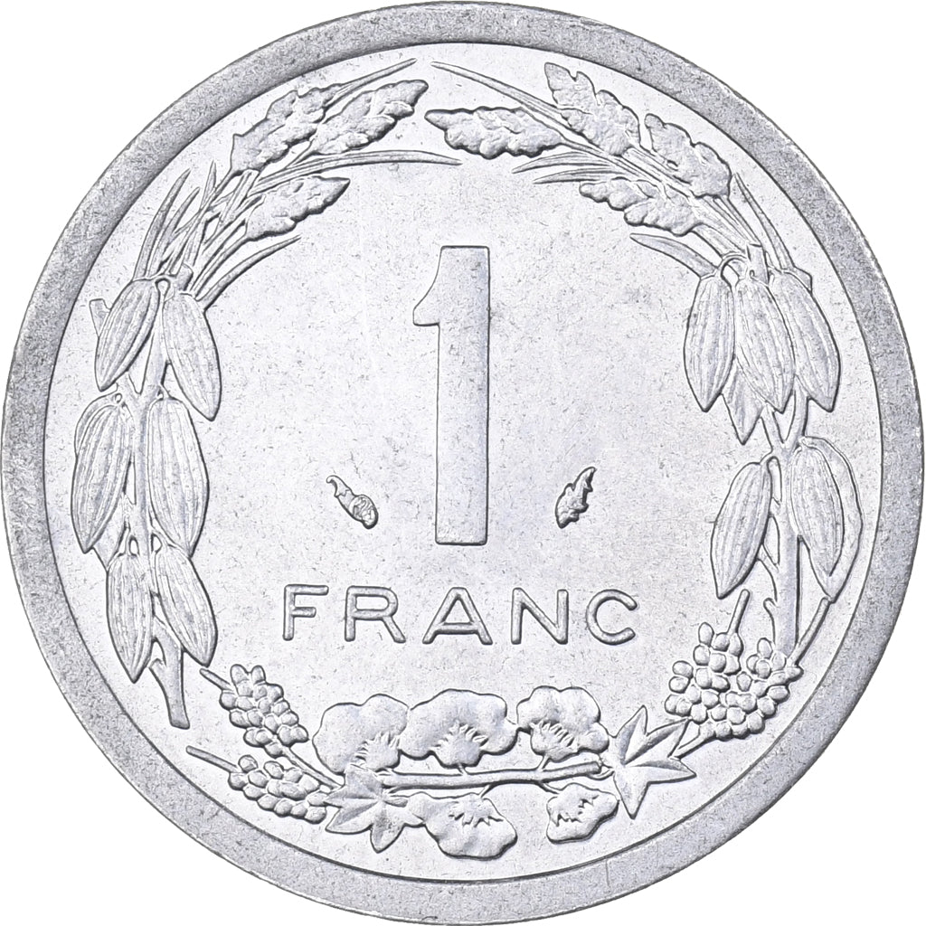 Central African States, Franc, 1976, Paris, Aluminum, MS(63), KM:8