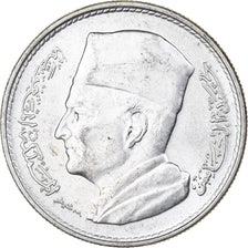 Morocco, Mohammed V, Dirham, 1960, Paris, Silver, AU(55-58), KM:55