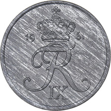 Denmark, Frederik IX, 2 Öre, 1961, Copenhagen, Zinc, AU(55-58), KM:840.2