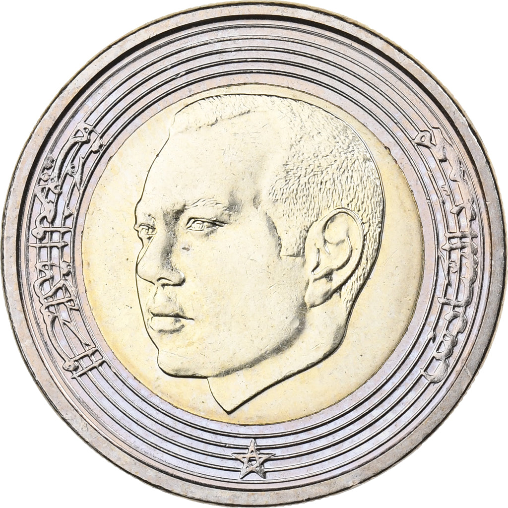 Maroc, Mohammed VI, 5 Dirhams, 2002, Bimétallique, FDC, KM:109