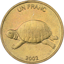 CONGO, REPUBBLICA DEMOCRATICA DEL, Franc, 2002, Ottone, SPL, KM:81