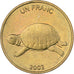 CONGO, REPUBBLICA DEMOCRATICA DEL, Franc, 2002, Ottone, SPL, KM:81