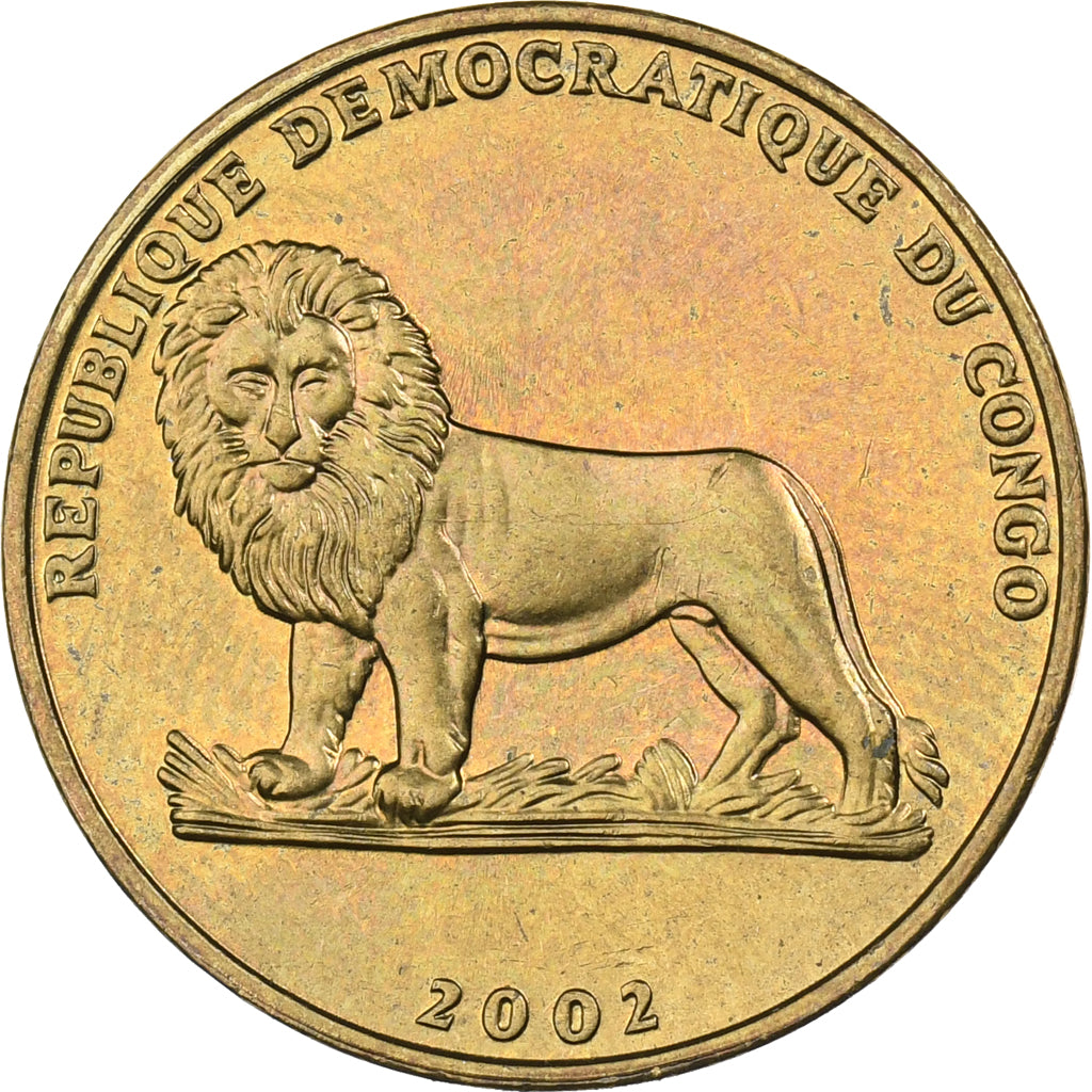 CONGO, REPUBBLICA DEMOCRATICA DEL, Franc, 2002, Ottone, SPL, KM:81
